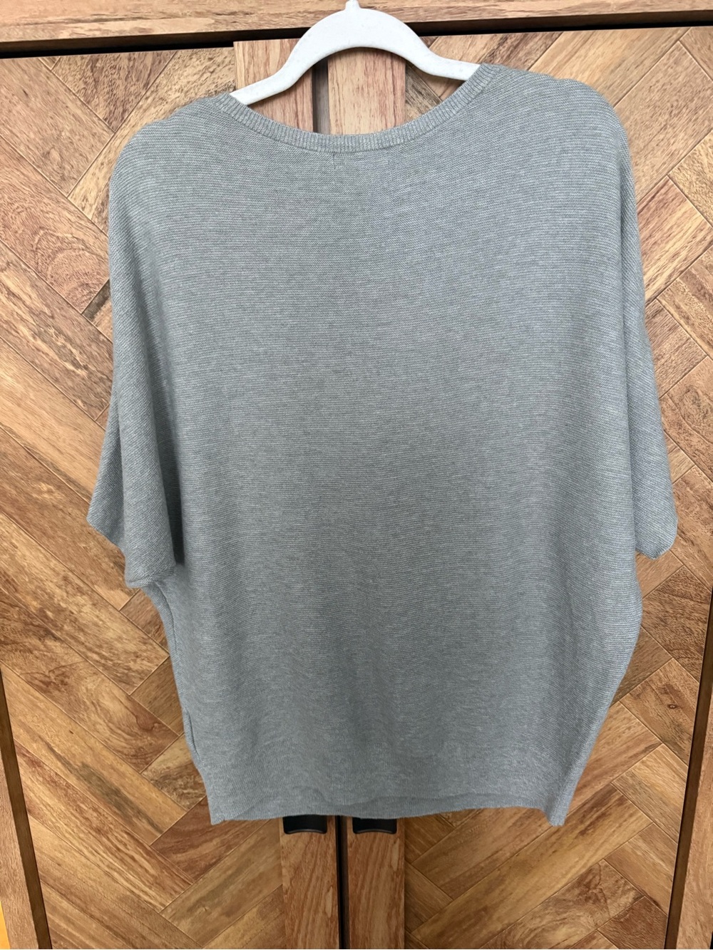 Quince Women's Short-Sleeve Knit Top in Gray - Picture 2 of 4